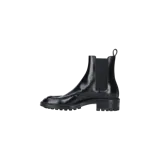 Botas Chelsea Saint Laurent Joe de cuero negro, con paneles laterales elásticos, detalle de costuras en el empeine y suela gruesa track con tacón bajo.