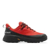 Championes de senderismo Columbia Tellurix Titanium, color rojo con detalles en negro. Confeccionados con malla técnica impermeable y transpirable OutDry™, sistema Navic Fit™ para sujeción, mediasuela Techlite+™ para estabilidad y suela Vibram® con tracción avanzada.