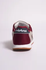 Championes urbanos de hombre, color azul marino con detalles en gris y suela marrón.