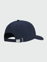 Gorra de sarga azul marino con logo BOSS bordado en relieve en el frente.