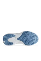 Championes deportivos Puma Scend Pro, color celeste con entresuela blanca y detalles en salmón. Incorporan tecnología Profoam.
