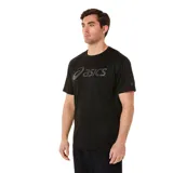 Remera Asics de hombre color negro con logo estampado en el pecho.