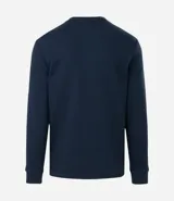 Remera de manga larga con cuello redondo y textura, de corte regular. Confeccionada en una mezcla de algodón, poliéster y viscosa.