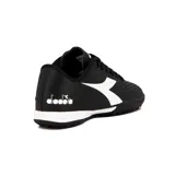 Championes de fútbol Diadora Futbol 5 Striker Ii Tf, color negro con detalles en blanco.