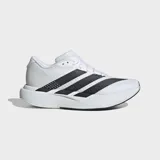 Championes Adidas de running modelo Adizero Pacer, color blanco con las tres tiras características en color negro y tecnología Lightstrike en la mediasuela.