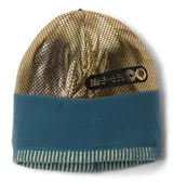 Gorro de lana con pompón, diseño tejido con nombre de la marca en contraste, forro termorreflectante y cinta interior de forro polar.