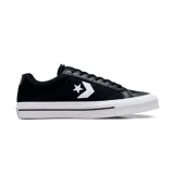 Championes urbanos de caña baja Converse Sport Casual OX, color negro con detalles en blanco, confeccionados en lona resistente y suela de goma vulcanizada.