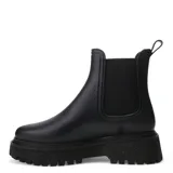 Botas de lluvia Miss Carol Vani color verde oliva, estilo Chelsea, con elástico lateral y suela track.