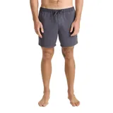 Short de baño Roark modelo Shorey, color gris oscuro, con cintura elástica y cordón ajustable.
