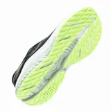 Championes de running Joma Victory para hombre, color negro con detalles en verde lima y blanco, capellada de malla transpirable y suela de caucho.
