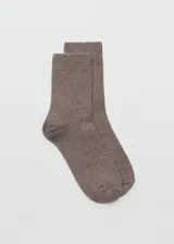 Calcetines de tejido de punto fino en mezcla de lana y cashmere, con diseño clásico y acabado suave.