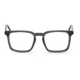 Lentes de lectura Mr Boho modelo Belcher, con armazón de acetato en color gris traslúcido y diseño cuadrado.