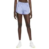 Short deportivo color coral con cintura elástica ajustable con cordón y detalles reflectantes.