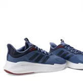 Championes Adidas AlfaEdge azules con detalles en negro y rojo.