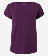 Remera deportiva Get Over de microfibra texturizada color rojo, con mangas cortas, cuello redondo y corte holgado.