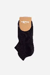 Soquetes lisos de algodón, nylon y spandex.