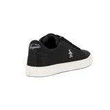 Championes urbanos Penguin modelo Fortuna, color negro con logo del pingüino bordado en blanco y suela blanca.