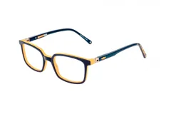 Armazón para lentes de acetato, marca Minions, modelo MIAA058, color azul y amarillo.