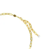 Collar Constella de Swarovski en tono oro, con diseño de cadena de eslabones y Swarovski Zirconias redondas incrustadas entre los eslabones centrales.