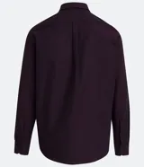 Camisa de vestir manga larga Preston Field, color bordó, con cuello camisero y cierre frontal de botones al tono.