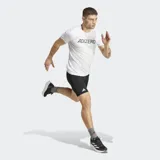 Calza corta de running Adidas Adizero Essentials, color negro, de corte ajustado y tiro medio, con cintura elástica y cordón ajustable. Incorpora tecnología AEROREADY para mantener la sequedad.