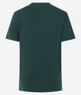 Remera básica de corte ajustado, color rosado, con mangas cortas y cuello redondo. Confeccionada en tejido de ribana lisa.