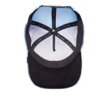 Gorra de béisbol Goorin Bros confeccionada en tejido de terciopelo color azul, con visera curva y diseño minimalista sin parches ni estampados.