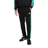 Pantalón de jogging negro de la colección adidas Mercedes-AMG Petronas Formula 1, con cintura elástica con cordón ajustable, puños en los tobillos y logos de la marca y del equipo estampados en las piernas.