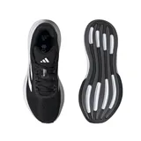 Championes Adidas Response Super negros con las tres tiras blancas y suela blanca.