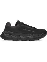 Championes de running Under Armour modelo Halo Runner, color negro. Presentan una parte superior de malla técnica para un ajuste dinámico y ligero, con amortiguación reactiva UA HOVR+ en la entresuela para mayor retorno de energía y estabilidad. Suela exterior de goma duradera diseñada para tracción y rebote.