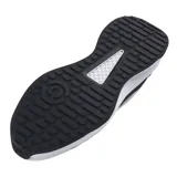 Championes Under Armour modelo Charged Edge, color negro con detalles en blanco y gris. Presentan una parte superior de malla transpirable con superposiciones de cuero y material sintético, entresuela Charged Cushioning de espuma moldeada y plantilla Ortholite de doble capa para mayor comodidad y absorción de impactos.