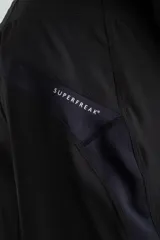 Short de baño O'Neill Superfreak Solid, color negro, de diseño técnico con cintura fija y cordón de ajuste.