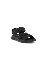 Sandalias negras Ecco Exowrap con correas ajustables con velcro, plantilla acolchada de microfibra y detalles reflectantes.