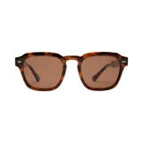 Lentes de sol I-Sea modelo Hudson, con armazón de carey (tortoise) y formato rectangular con detalles metálicos en las esquinas frontales.