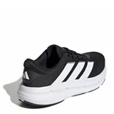 Championes Adidas modelo Questar 4 M de hombre, color negro con detalles blancos y suela de gran amortiguación.
