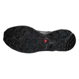 Championes Salomon modelo XT-6, color negro, con diseño técnico de alto rendimiento. Presenta una construcción ligera y duradera con malla y lámina de TPU, sistema de cordones rápidos y entresuela con amortiguación EVA para mayor estabilidad.