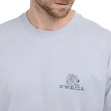 Remera de algodón color negro, de corte holgado, con cuello redondo y logo de la marca estampado en el pecho.