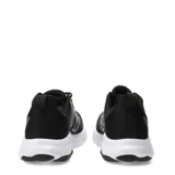 Championes de running New Balance modelo 460, color negro con detalles en gris. Presentan exterior de malla transpirable con refuerzos sintéticos, logo lateral característico y entresuela blanca amortiguada.