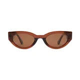 Lentes de sol I-Sea modelo Ashbury Sky, de diseño cat-eye retro en color marrón translúcido con cristales polarizados tono marrón.