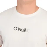 Remera de manga corta O'Neill color beige, con cuello redondo y logo de la marca estampado en el centro del pecho.