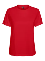 Remera de algodón orgánico con cuello redondo y mangas cortas, de calce regular.