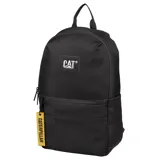 Mochila negra Caterpillar Gobi Light de 21 litros, con compartimento principal con cremallera, bolsillo interior acolchado para laptop, trabillas frontales para accesorios, bolsillos laterales planos, panel trasero acolchado de malla y correas para los hombros.