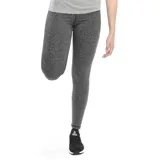 Calza deportiva larga de tiro alto en color gris melange, con ajuste ceñido al cuerpo y costuras reforzadas.