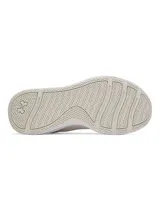 Championes de entrenamiento Under Armour modelo W Aurora 3, color beige, con diseño específico para mujer. Presentan parte superior de malla transpirable con detalles en gamuza, mediasuela con amortiguación Charged+ y suela de goma con tracción multidireccional.