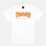 Remera color borgoña con logo Thrasher Flame estampado en el pecho.