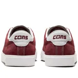 Championes Converse Louie Lopez Pro Ox, color bordó, confeccionados en gamuza, con logo estrella en blanco y suela blanca.