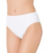 Bombacha tiro alto color negro, con doble tela en la parte delantera.