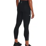 Calza deportiva Under Armour Fly Fast 3.0 negra, de corte capri, con cintura alta y bolsillo lateral.