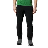 Pantalón de senderismo Columbia Titan Pass Pant II Omni-Shield para hombre, color negro, de pernera recta y tejido elástico con tecnología repelente al agua y bolsillos con cremallera.