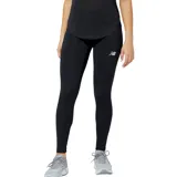 Calza larga de running New Balance Accelerate Tight, color negro con logo reflectivo en la pierna.